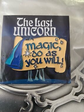 'Magic, Do As You Will' Enamel Pin - Blue and Gold
